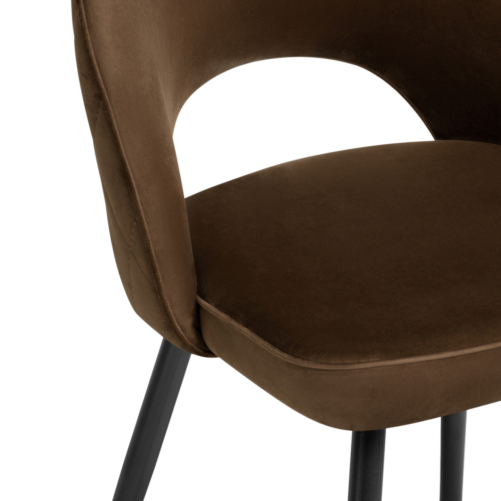 Стул на металлокаркасе Woodville Клэйн MR-26 , черный, ножки черные