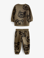 Лонгслив и джоггеры в комплекте для мальчика Next B17-053, Хаки