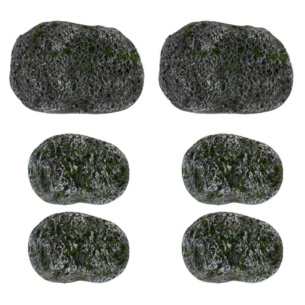 GAEM Камни декоративные, набор 6 шт, L25 W17 H9,5 см