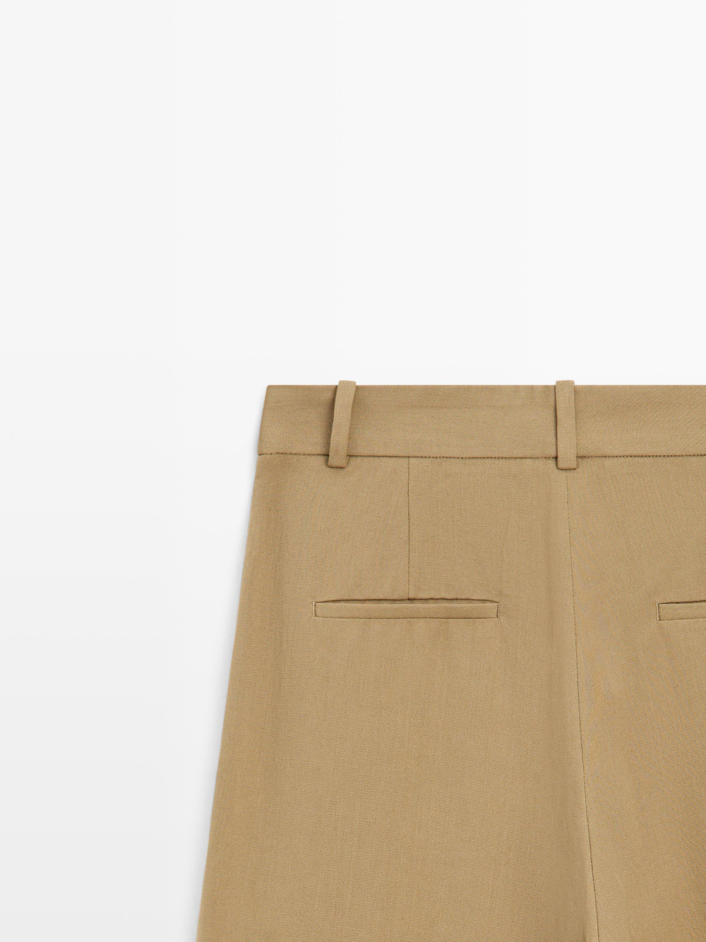 Massimo Dutti Брюки-парео из струящейся ткани, бежевый