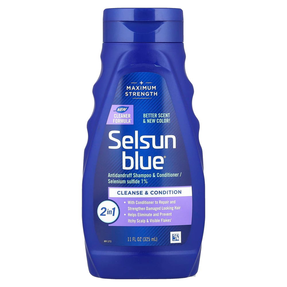 Selsun Blue, Шампунь и кондиционер против перхоти 2 в 1, 325 мл (11 жидк. Унций)
