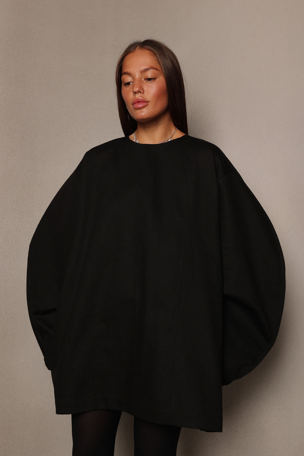 Платье о-силуэта из денима