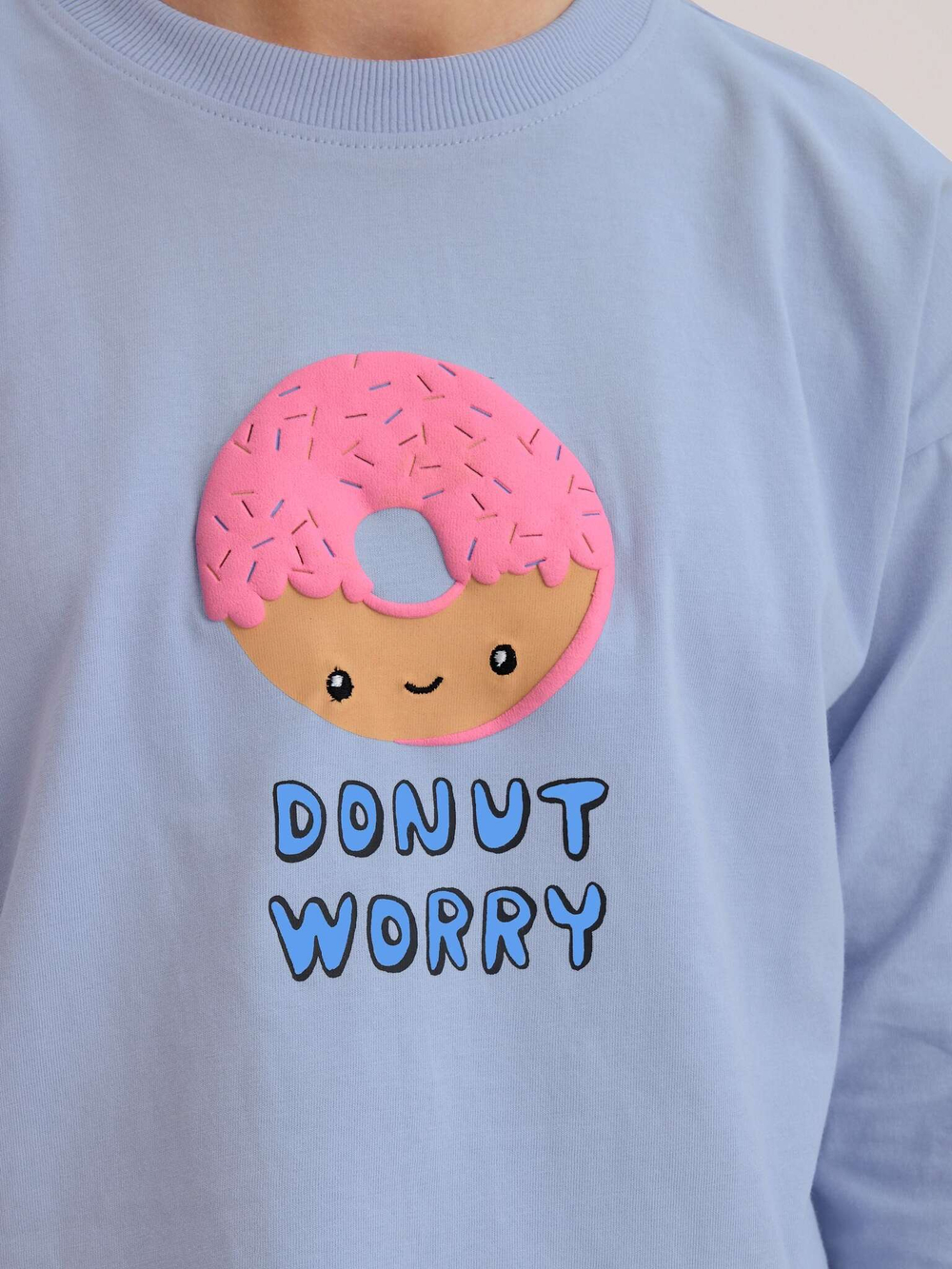 Пижама для девочки Next Q96-935, 3 шт., Серый, Голубой, Сиреневый