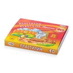 Пластилин классический ГАММА "Мультики", 10 цветов, 200 г, со стеком, картонная упаковка, 280017/281017, 280017, 281017