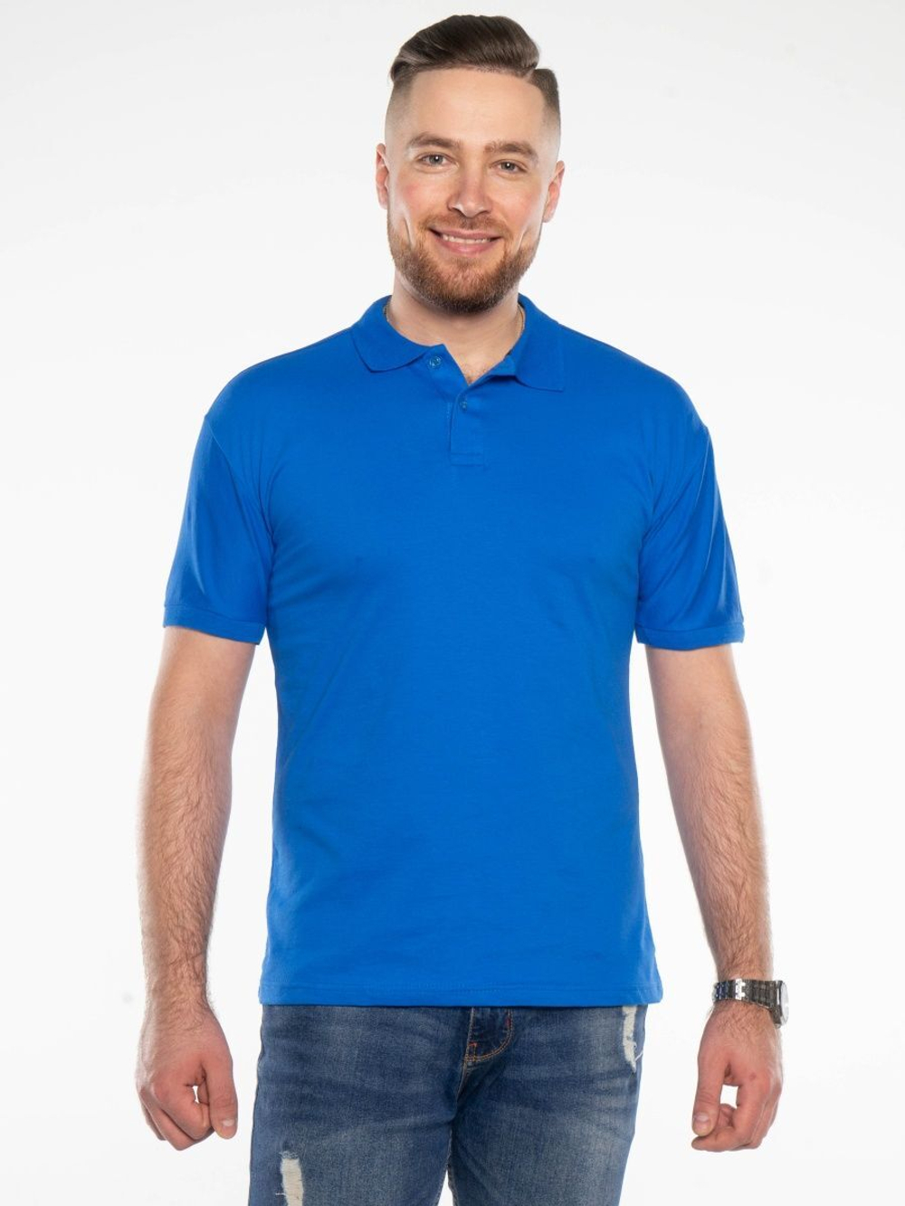 Футболка поло муж. однотонная ФПМ0005-2