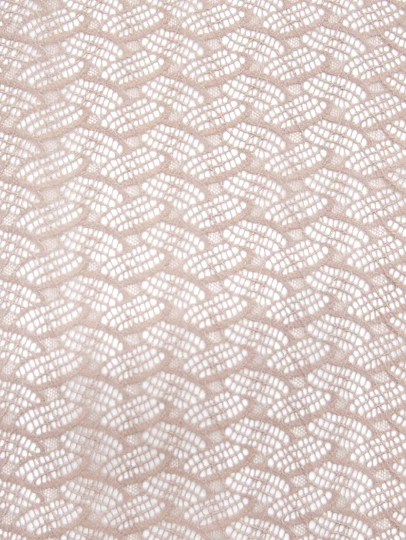 1352 Кружево эластичное 18,5 см, Италия, кофе с молоком