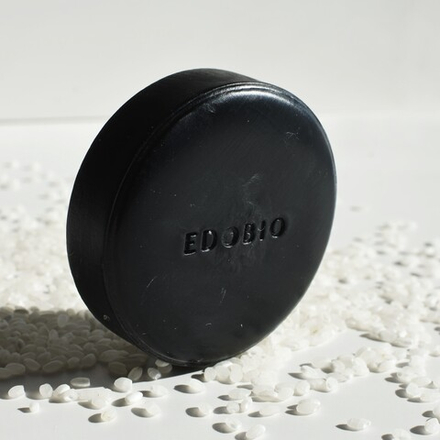Натуральное мыло для лица с черным углем и лактобактериями EDOBIO Vegan Black Soap