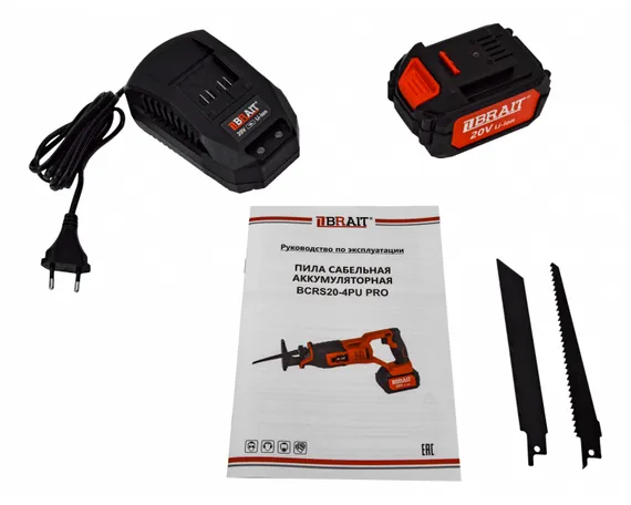 Аккумуляторная сабельная пила BRAIT BCRS20-4PU PRO