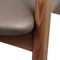 Стул Heron, орех, бежевое букле, коричневая экокожа