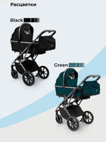 Коляска 3 в 1 Sweet Baby Rocco + автокресло Premier Grey Black