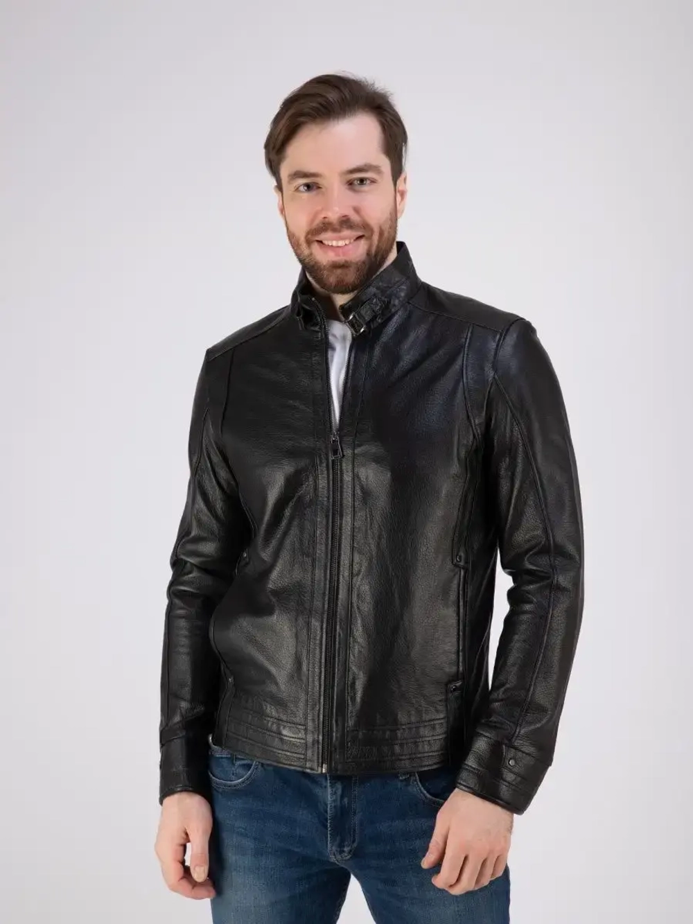 Кожаная куртка демисезонная