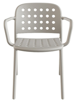 Кресло пластиковое Papatya Bomonti-K, светло-серый