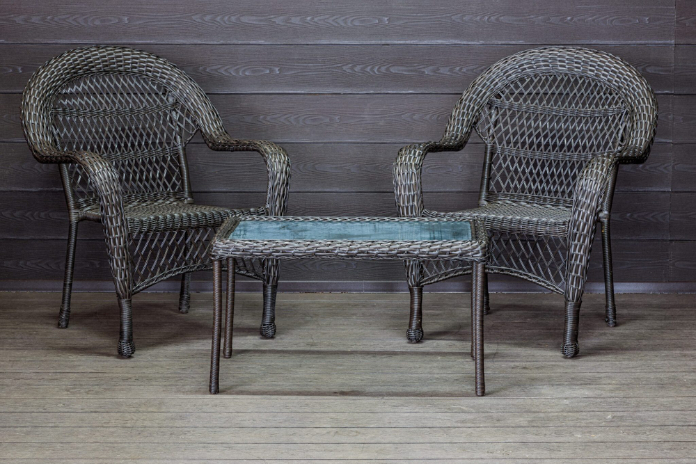 Садовый комплект из искусственного ротанга Мэдисон НЬЮ (Medison NEW) Balcony set с прямоугольным столиком без подушек