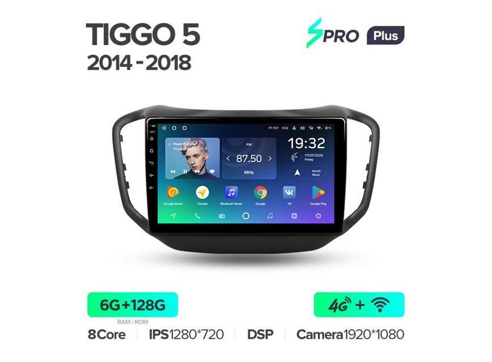 Магнитола Teyes SPRO Plus 6-128 Chery Tiggo 5 2014 — 2020 10.2&quot;