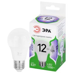 Лампа светодиодная ЭРА GREEN LINE LED A60-12W-865-E27 GL 12Вт груша холодный свет E27 | Лампы cветодиодные Груша (A)