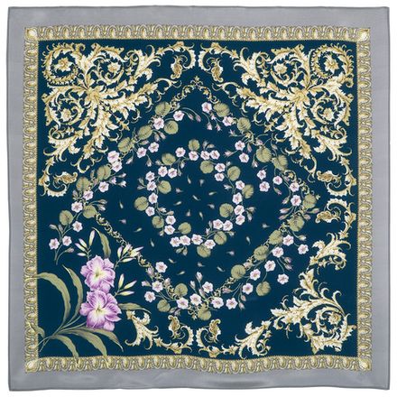 Павловопосадский платок Пармские фиалки 1382-4