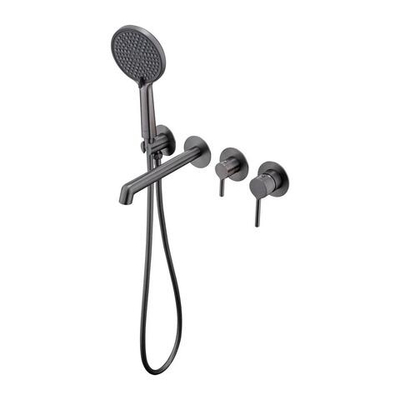 Смеситель для ванны встраиваемый Raglo R20.32.09, графит