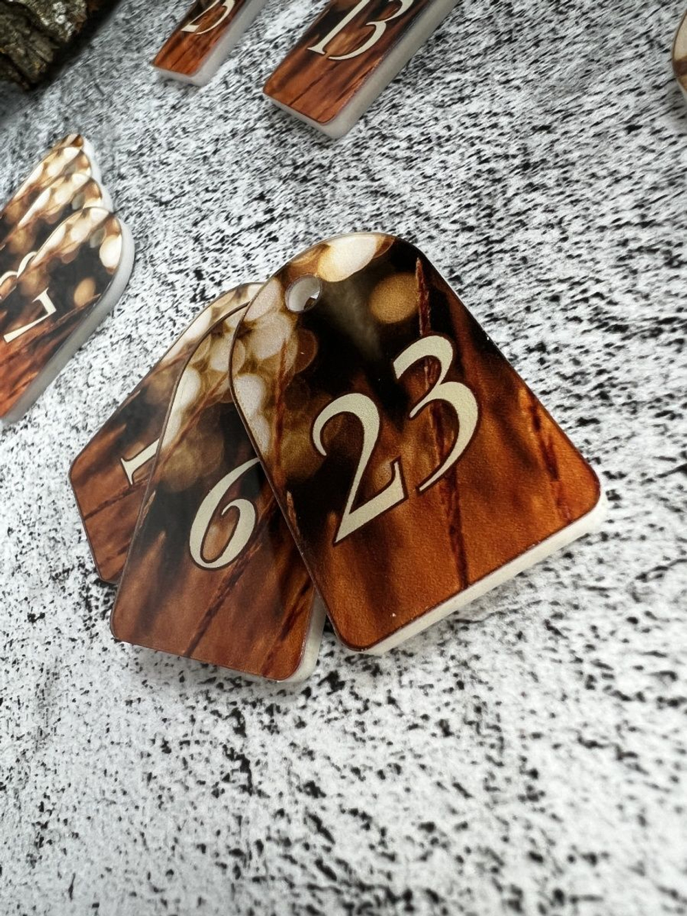 Номерки для ключей  3х5 см