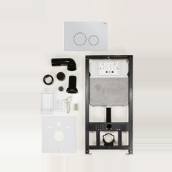 Комплект инсталляции REHAU(РЕХАУ) с панелью смыва NOVA ORB Белый глянцевый