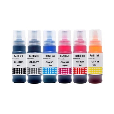 Набор чернил AQ, аналог Canon Multipack GI-43 для PIXMA G540/G640 (CMY BK GY R, 6x60ml)