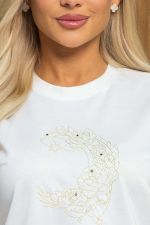 Футболка с вышивкой Эксклюзив (белая) Б12766-11М LT Collection