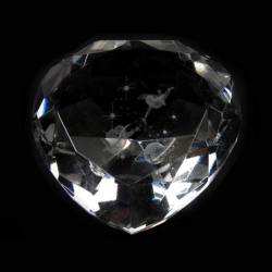 Сувенир "Сердце Зодиак" хрусталь