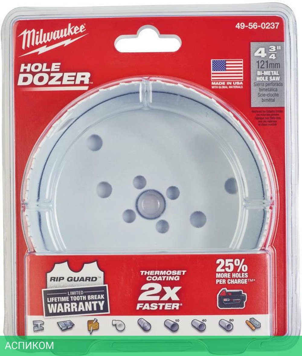 Коронка Milwaukee Hole Dozer 121мм (49560237)