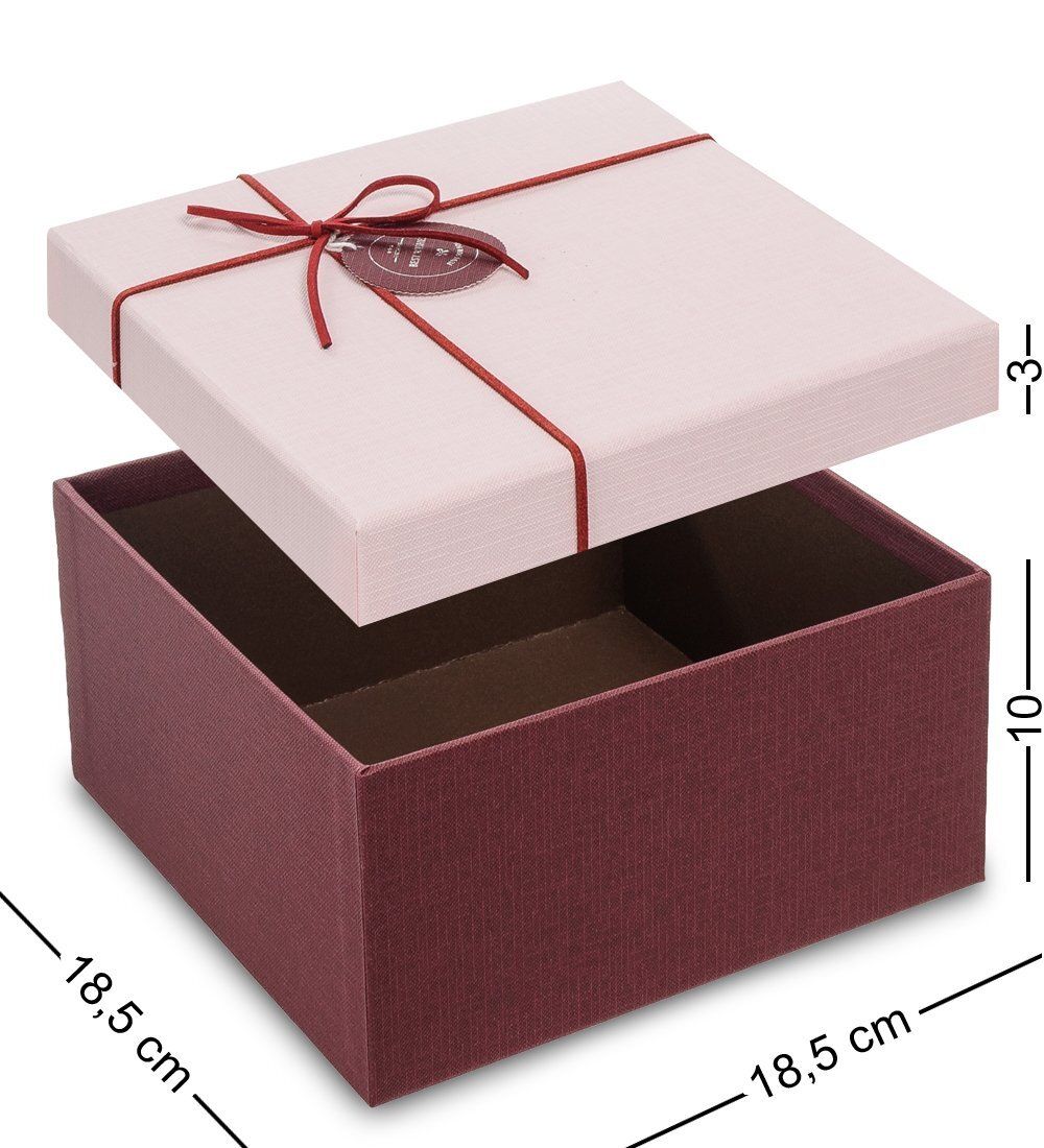 Packing Symphony WF-77/3-B Коробка «Квадрат» цв.борд./роз.