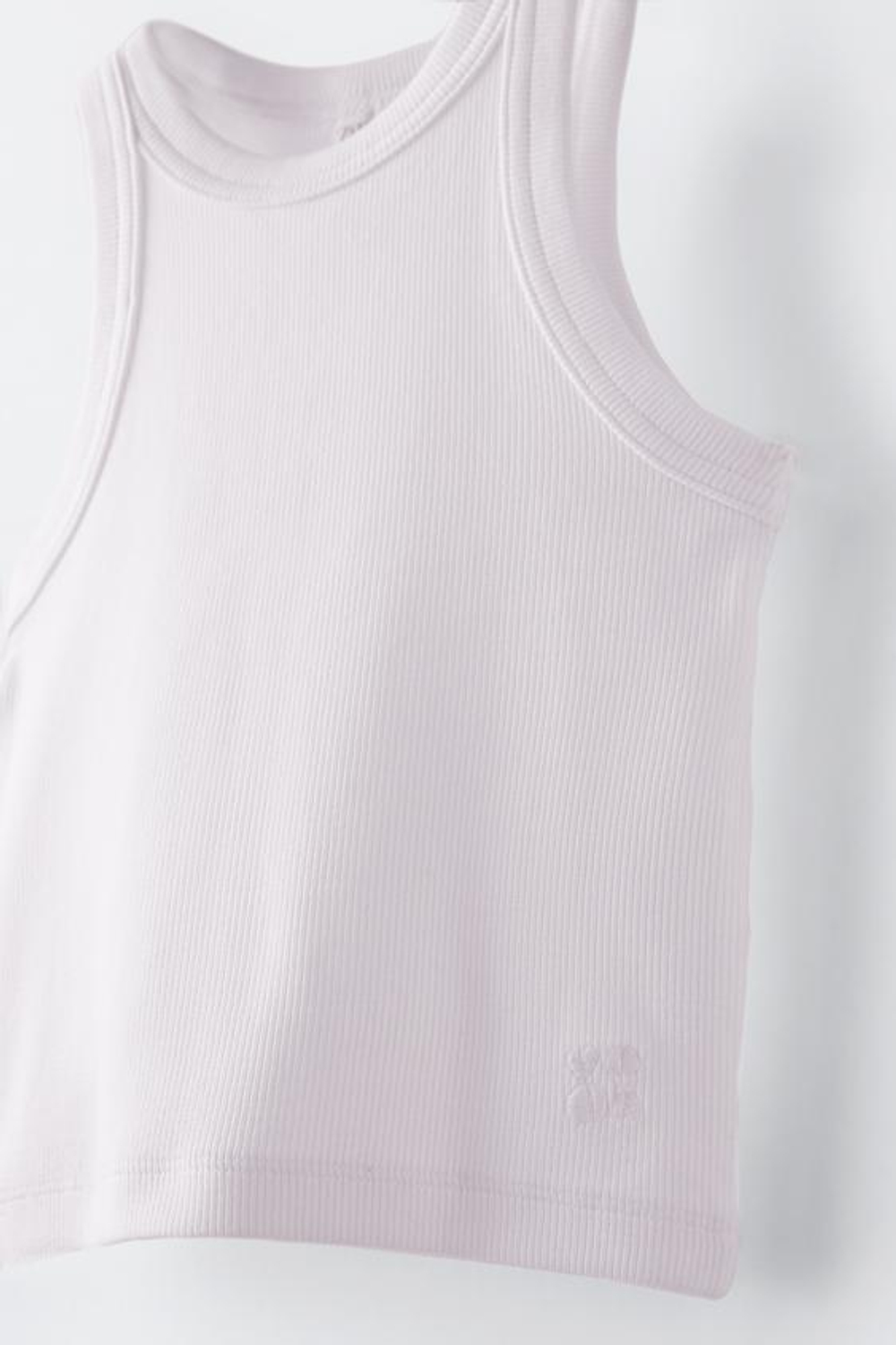 ZARA ТОП В РУБЧИК СО СПИНОЙ-БОРЦОВКОЙ, БЕЛЫЙ