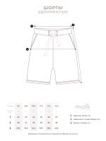 Шорты удлиненные Mjölk Зебра голубая