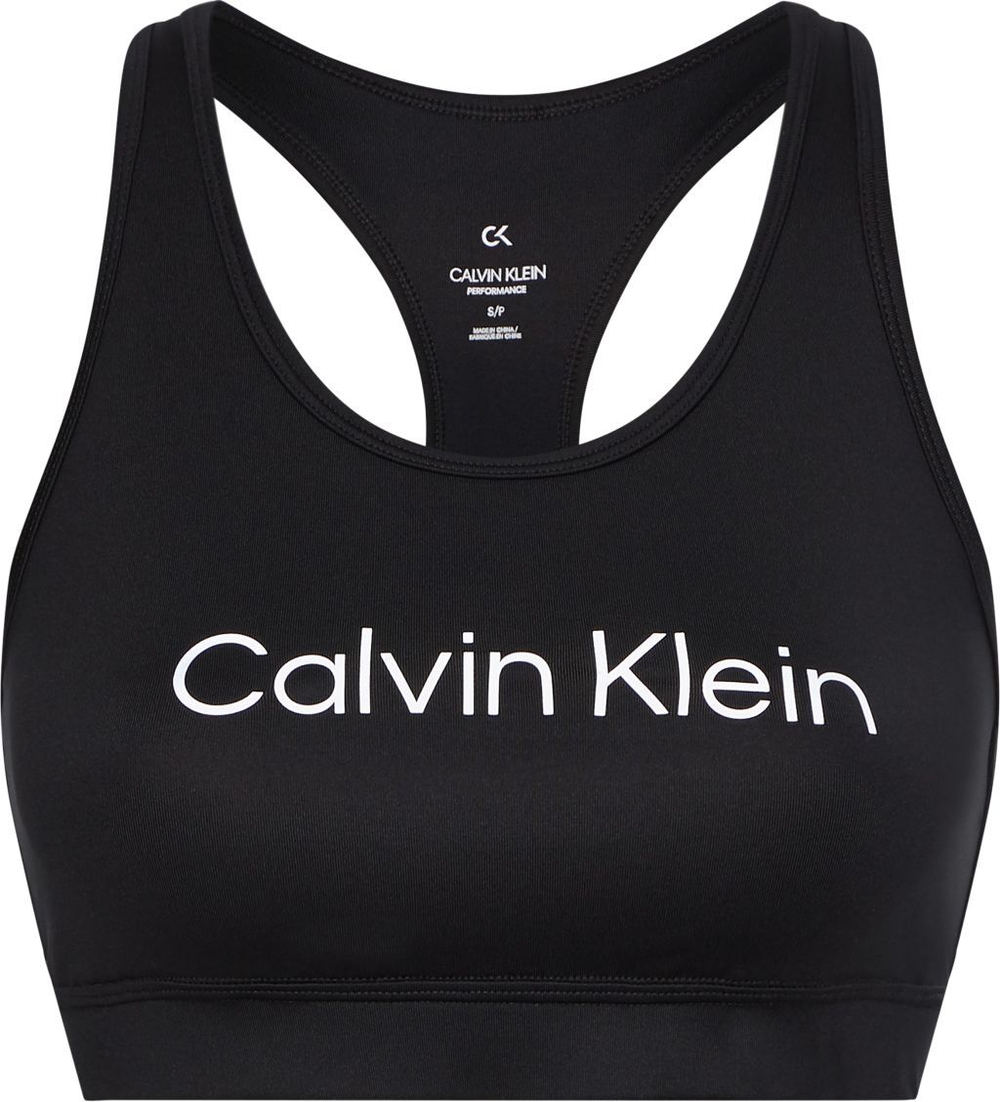 ТОП теннисный Calvin Klein Medium Support Sports Bra - черный