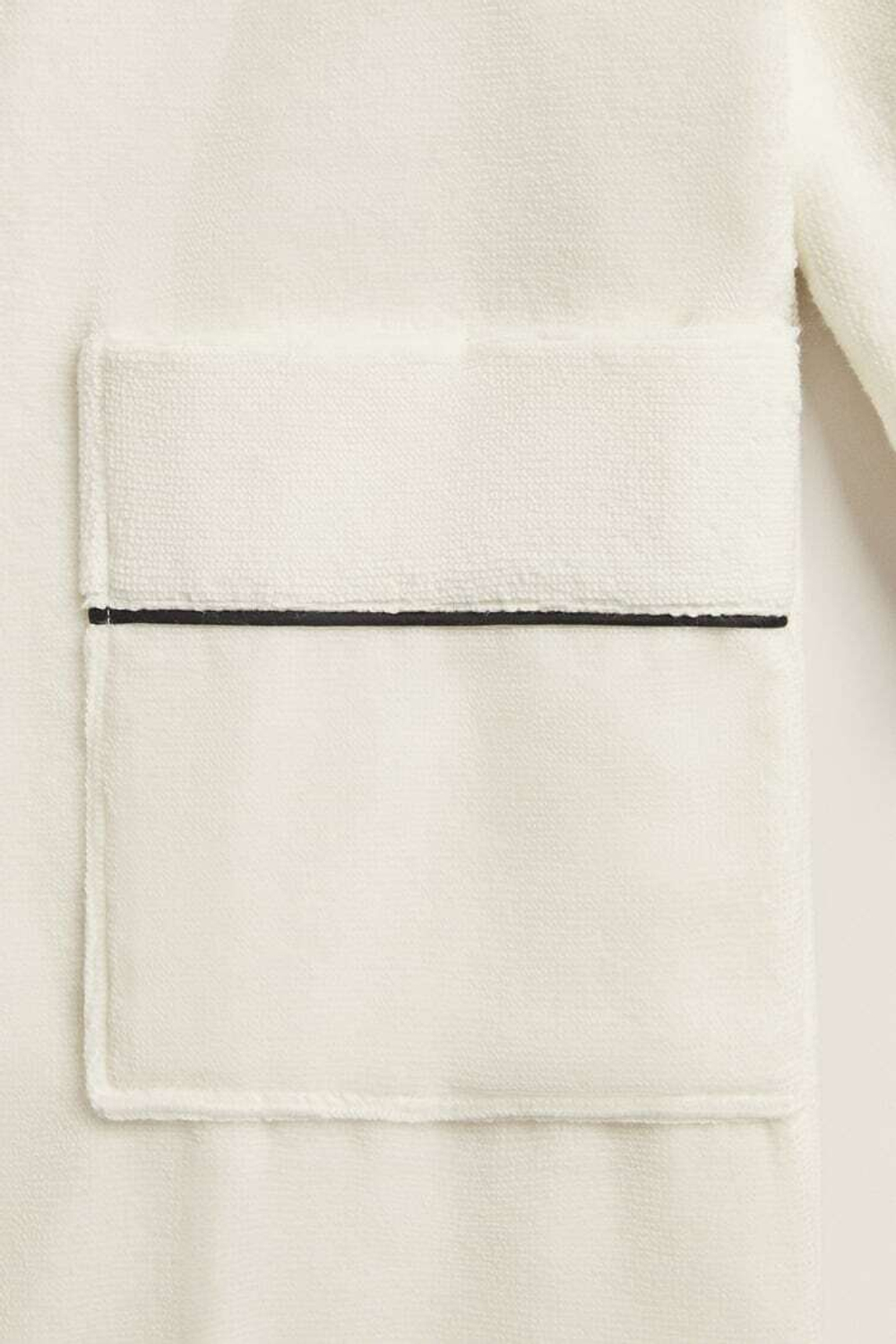 ZARA HOME ХАЛАТ ИЗ ХЛОПКА,  БЕЛЫЙ