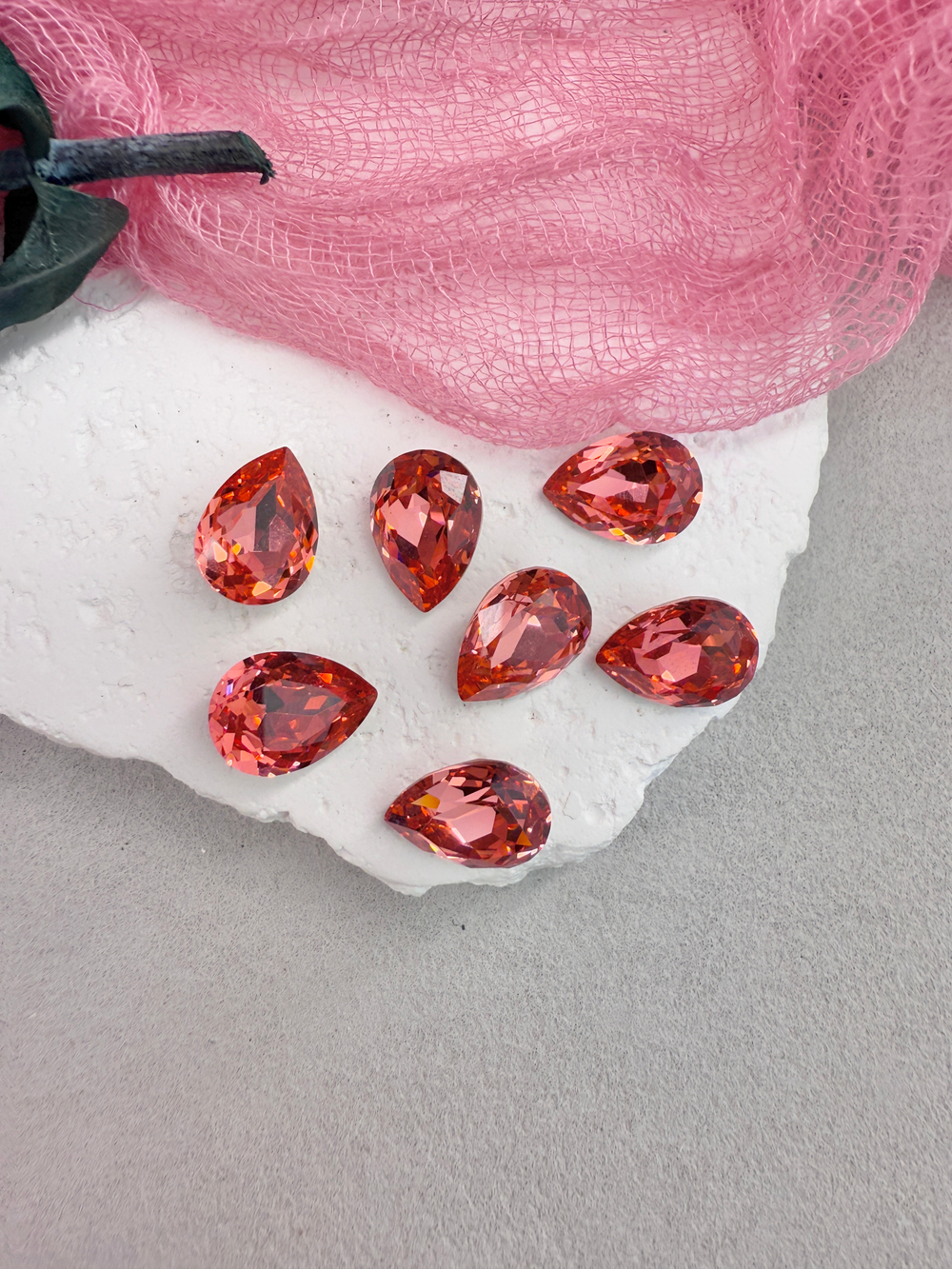 Капля Drop 14*10 мм, Padparadscha