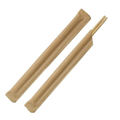 Палочки для еды 23 см в БУМАГЕ КРАФТ (1/100/2000)