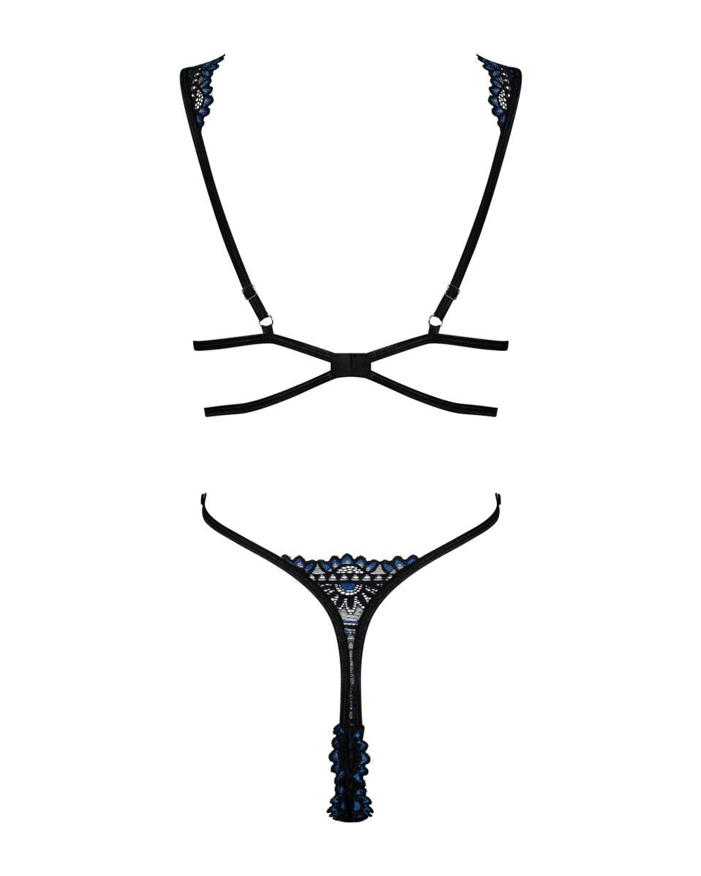 Пикантное кружевное боди-стринг Belisis