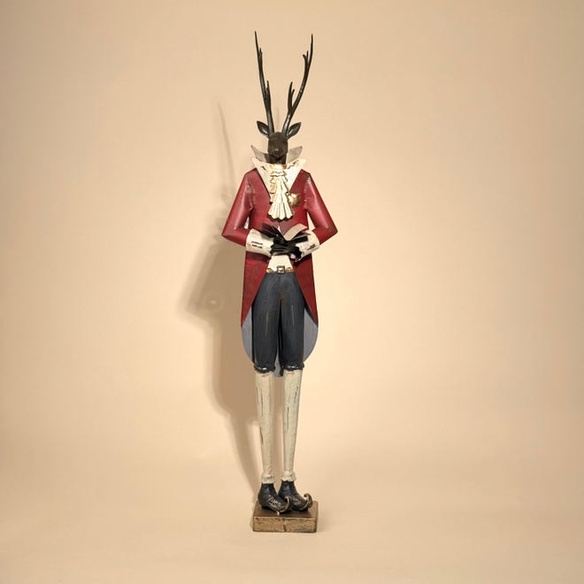 Декор "Олень - Джентельмен с книгой"