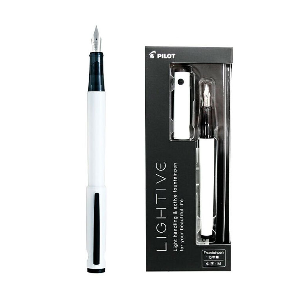 Перьевая ручка Pilot Litive с пером M белая (FLT-2SR-AWM) 2