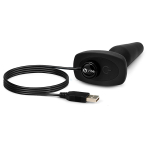 Черная анальная премиум-пробка с 3 моторами b-Vibe Trio Plug BV-002-BLK