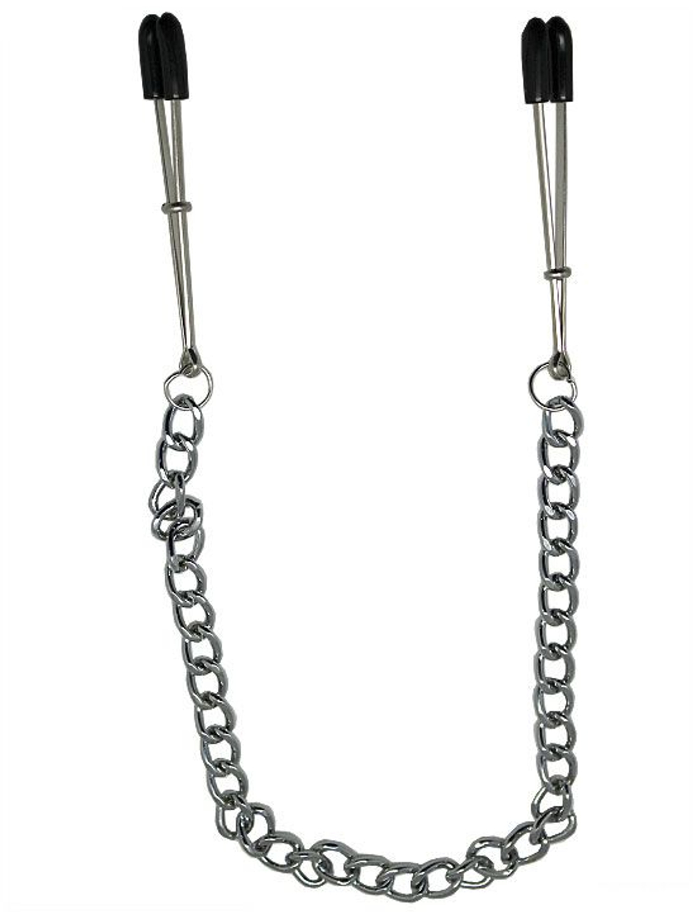 Зажимы для сосков с серебристой цепочкой (Цвет: серебристый)