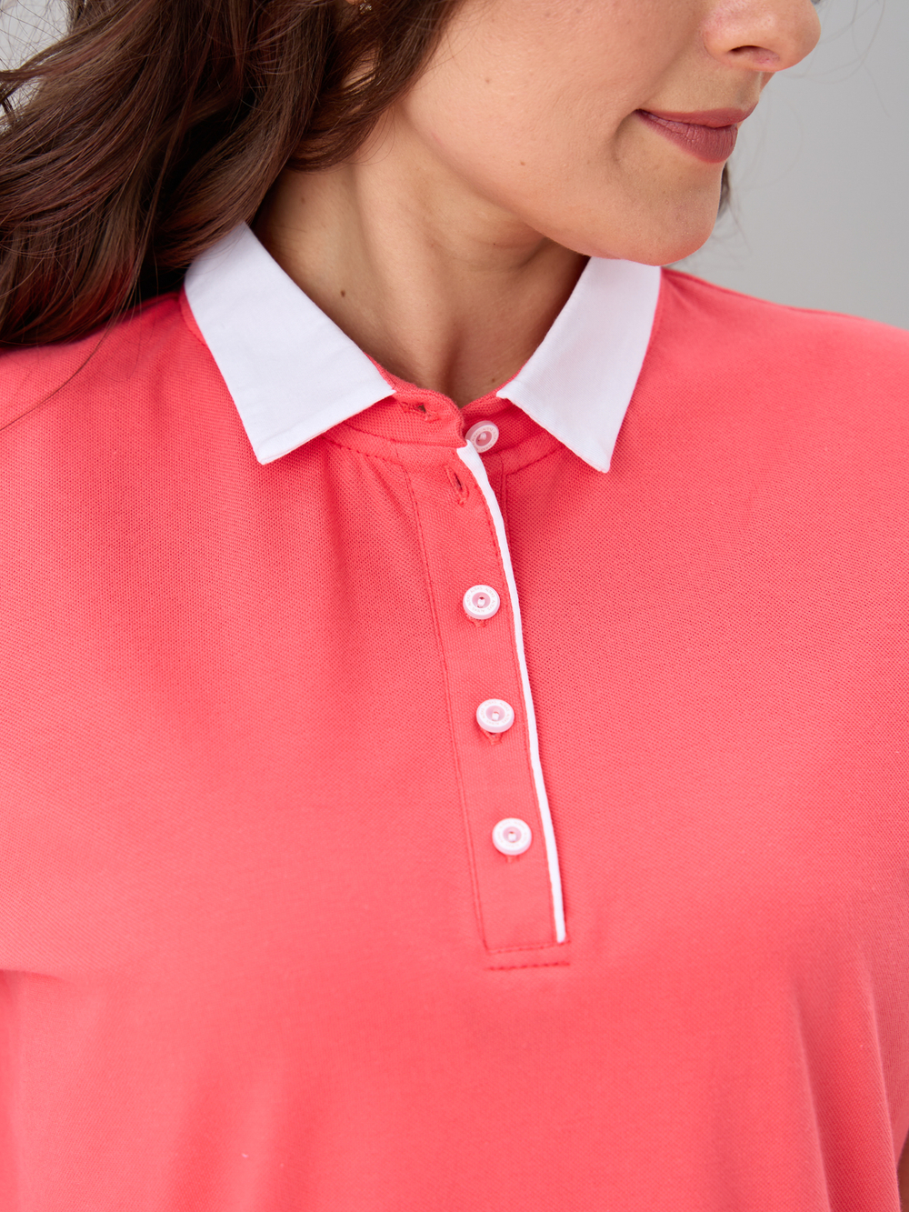 Блузка БЛк-143/пике-коралл