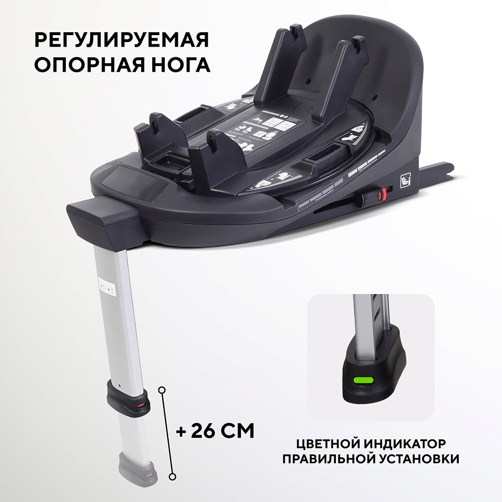 Детская коляска Rant Garda 4 в 1 с автокреслом Miro Black и базой Olive