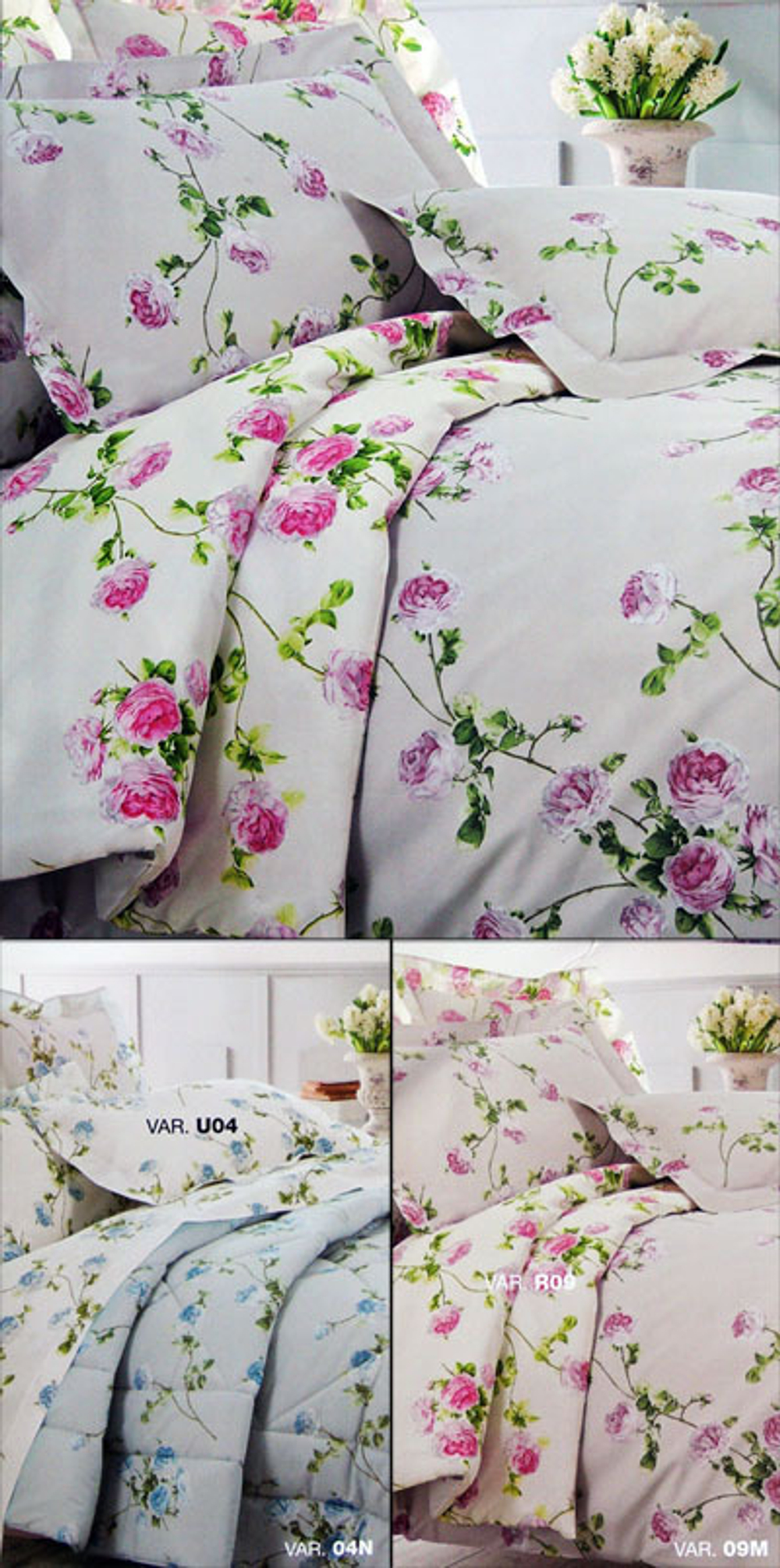 Постельное белье 2 спальное евро макси Mirabello Scented Rose белое