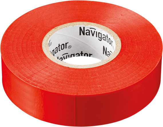 Изолента Navigator 0,18*19*20 красная 21644