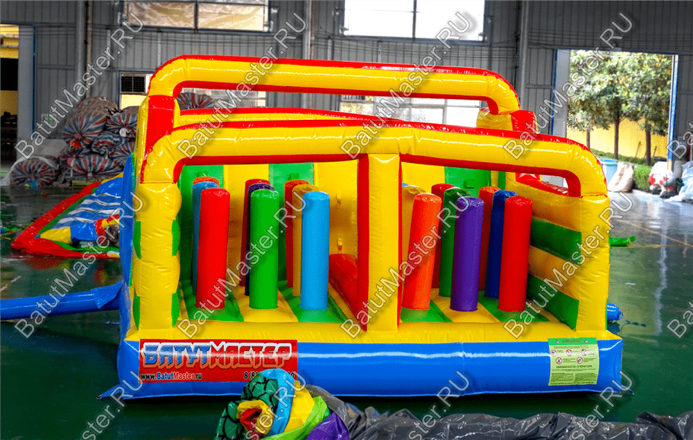Надувной батут "Увлекательная полоса" с модификацией