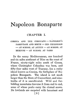 Napoleon Bonaparte; A History Written For Boys |  Сборник