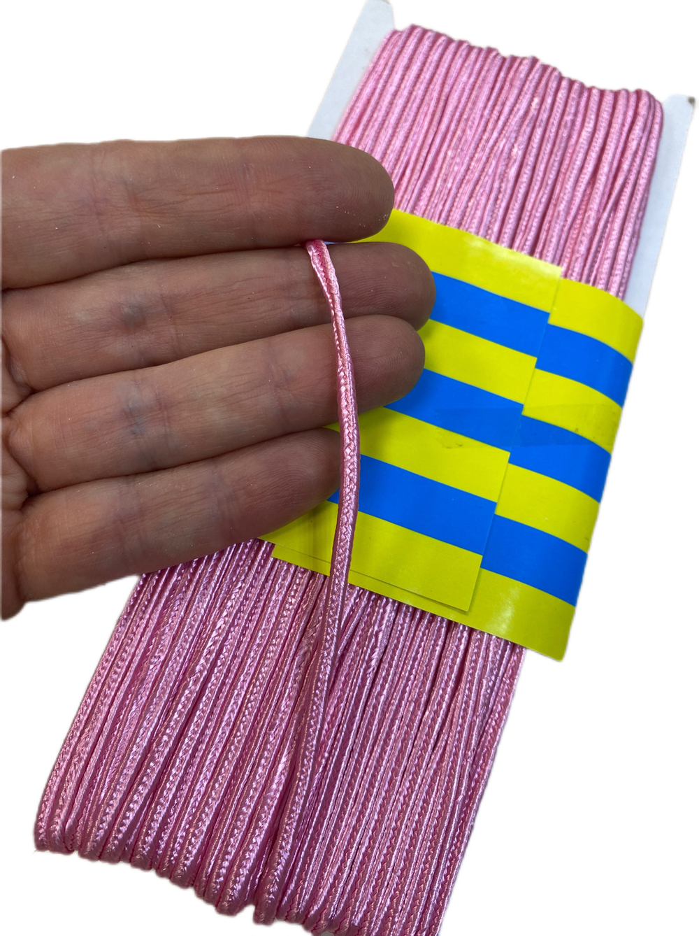 Сутаж атласный 1 уп - 32м цвет розовый