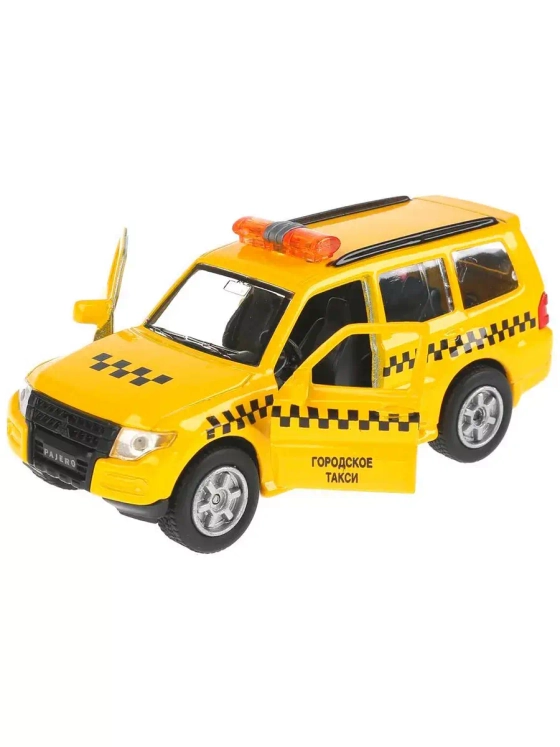 Машинка детская металлическая Mitsubishi Pajero Такси 12 см
