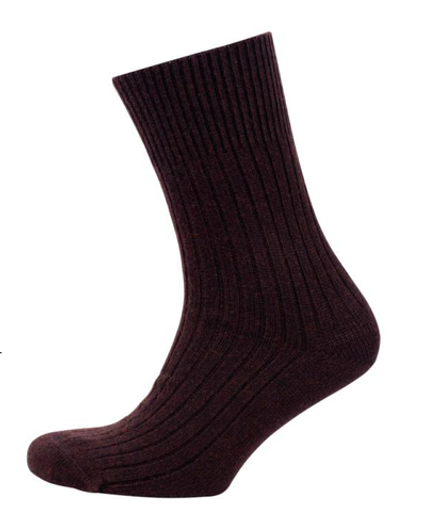 Теплые шерстяные носки  Н003-13 коричневый