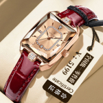 Часы наручные женские кварцевые бордовый, золотой, бордово-фиолетовый, бордовый меланж