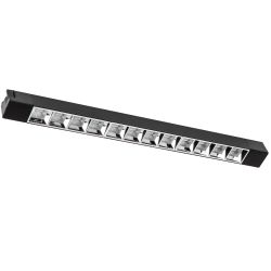 ULB-Q282 30W-4000K BLACK Светильник-прожектор светодиодный трековый. Линейный. 2500 Лм. Белый свет 4000К. Корпус черный. ТМ Volpe